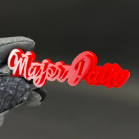 1PC Major Pain 3D Acrylic Badge - Car Truck Emblem Fender Tailgate Trunk Sticker