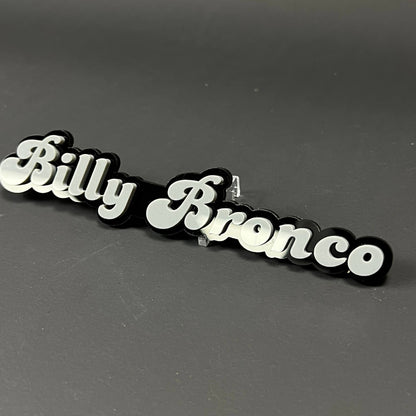 1PC Billy Bronco 3D Acrylic Badge - Car Truck Emblem Fender Sticker