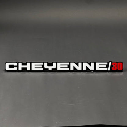 1PC CHEYENNE/30 3D Acrylic Badge - Car Truck Emblem Fender Sticker