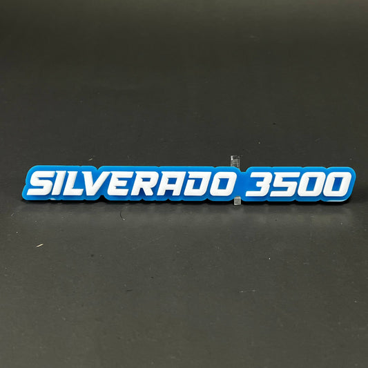 1PC SILVERADO 3500 3D Acrylic Badge - Car Truck Emblem Fender Sticker