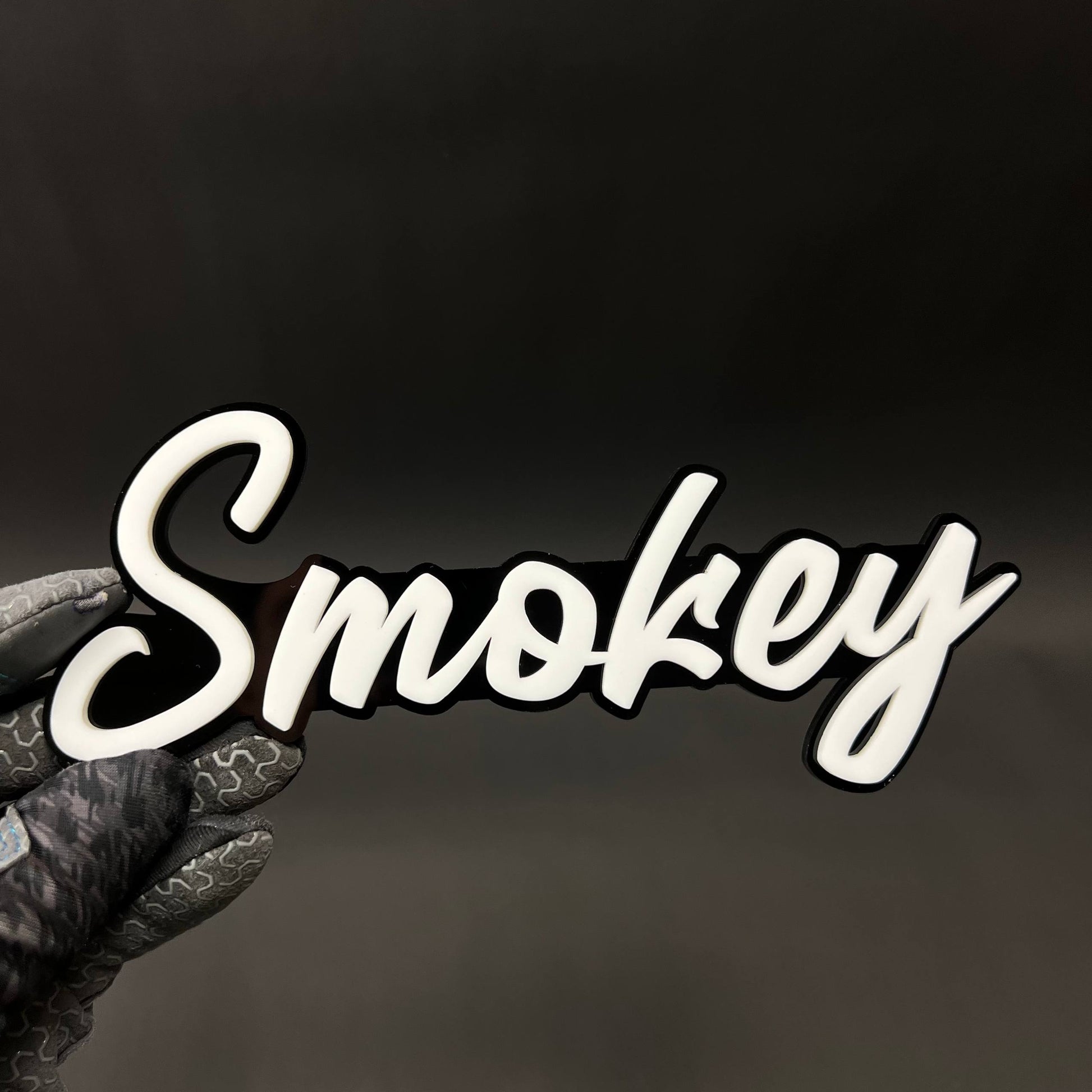 1PC Smokey 3D Acrylic Badge - Car Truck Emblem Fender Tailgate Trunk Sticker