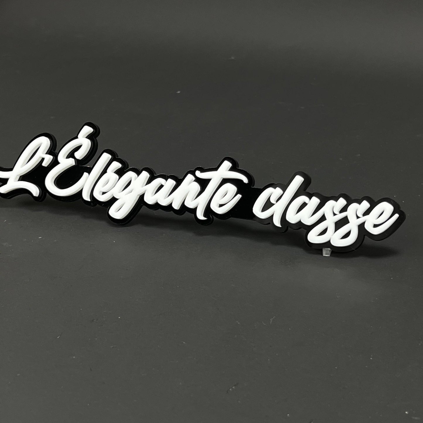 1PC L'Elegante classe 3D Acrylic Badge - Car Truck Emblem Fender Sticker