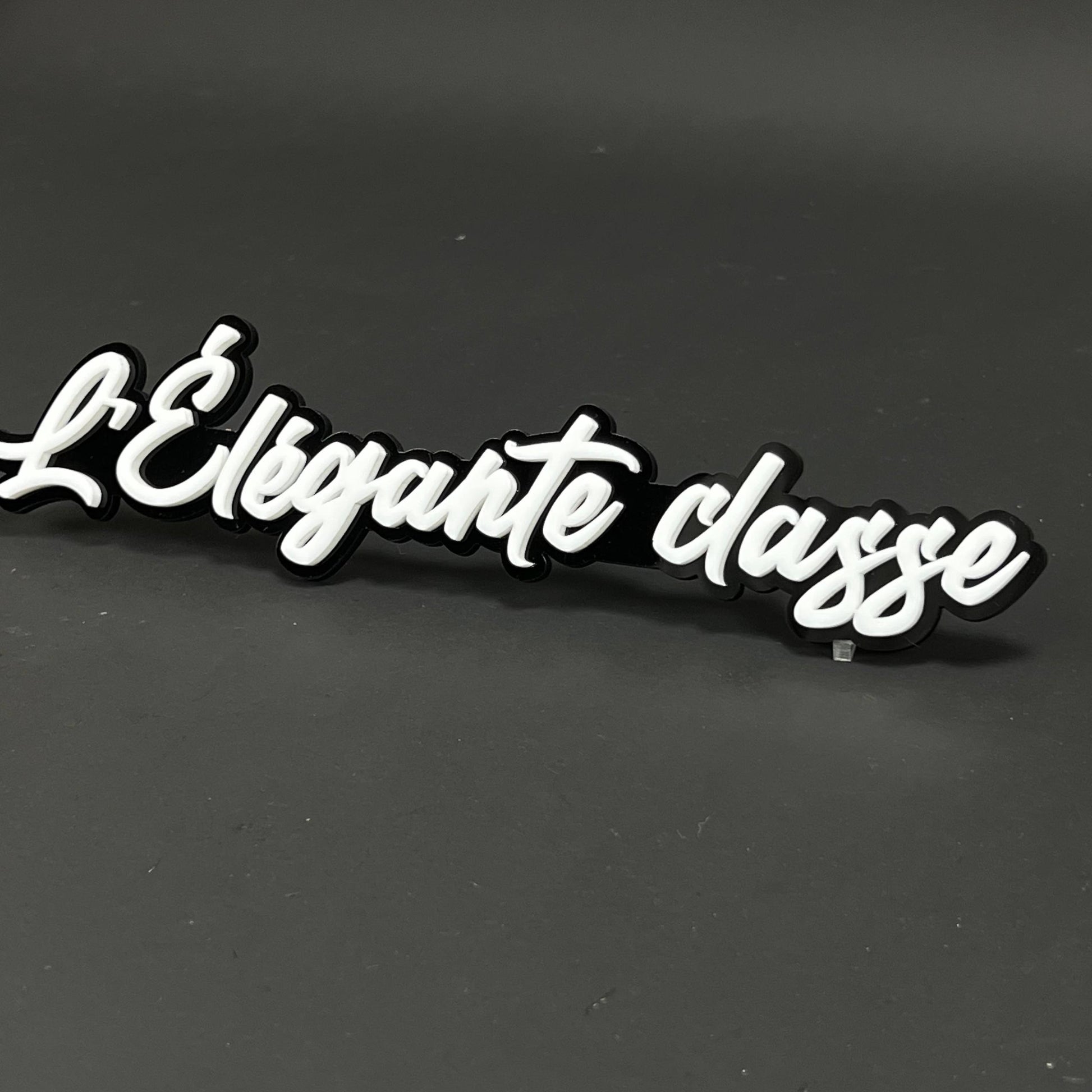 1PC L'Elegante classe 3D Acrylic Badge - Car Truck Emblem Fender Sticker