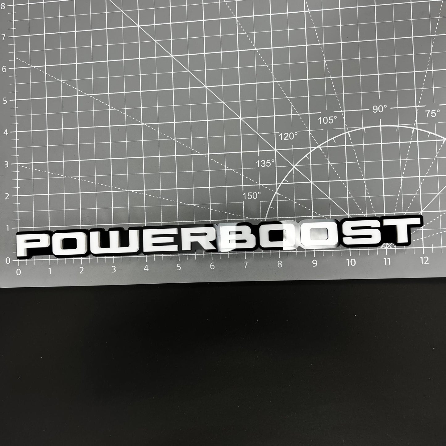 1PC POWERBOOST 3D Acrylic Badge - Car Truck Emblem Fender Tailgate Trunk Sticker
