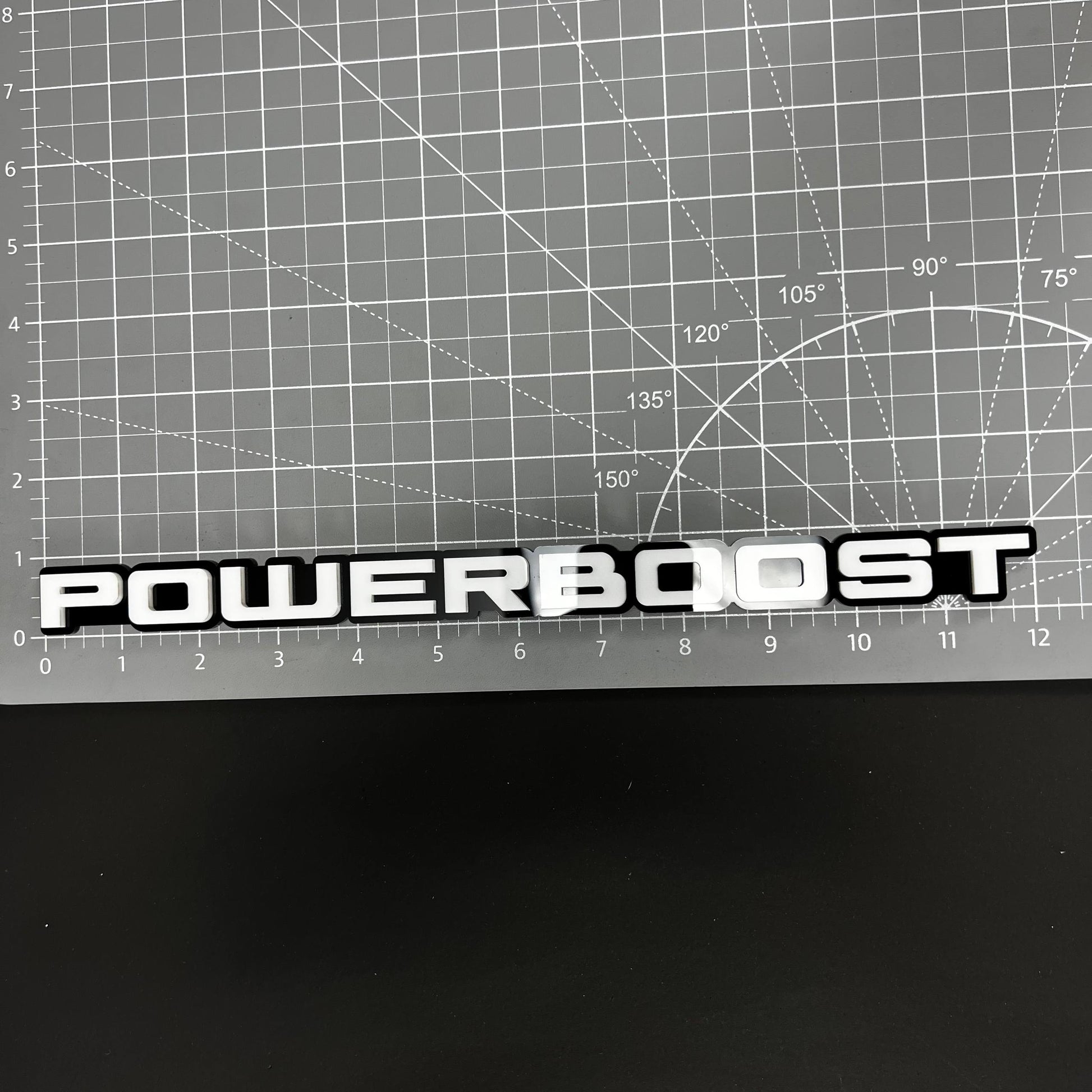 1PC POWERBOOST 3D Acrylic Badge - Car Truck Emblem Fender Tailgate Trunk Sticker