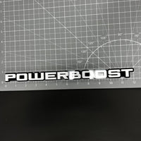 1PC POWERBOOST 3D Acrylic Badge - Car Truck Emblem Fender Tailgate Trunk Sticker
