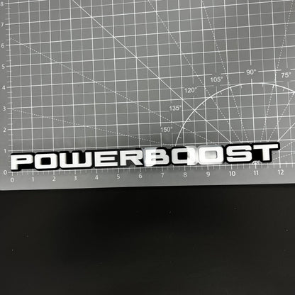 1PC POWERBOOST 3D Acrylic Badge - Car Truck Emblem Fender Tailgate Trunk Sticker