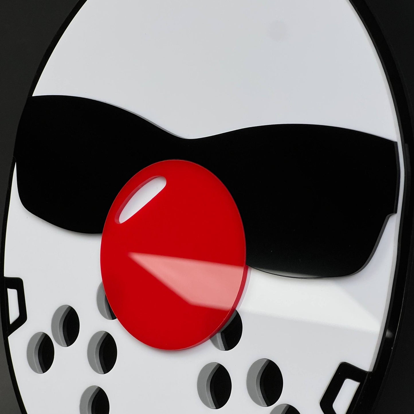 1PC Hockey Mask 3D Acrylic Badge - Car Truck Emblem Fender Sticker