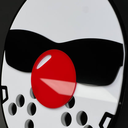 1PC Hockey Mask 3D Acrylic Badge - Car Truck Emblem Fender Sticker