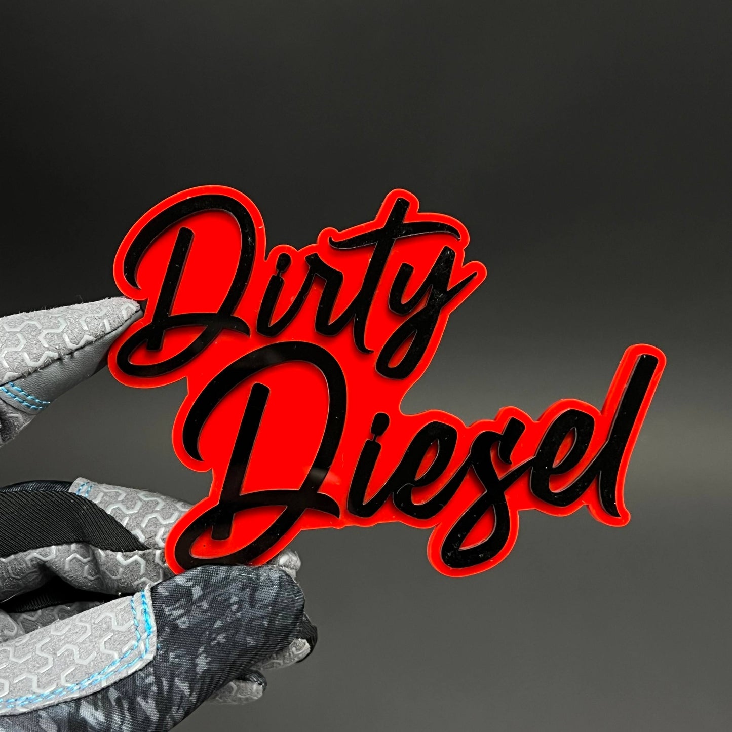 1PC Dirty Diesel 3D Acrylic Badge - Car Truck Emblem Fender Sticker