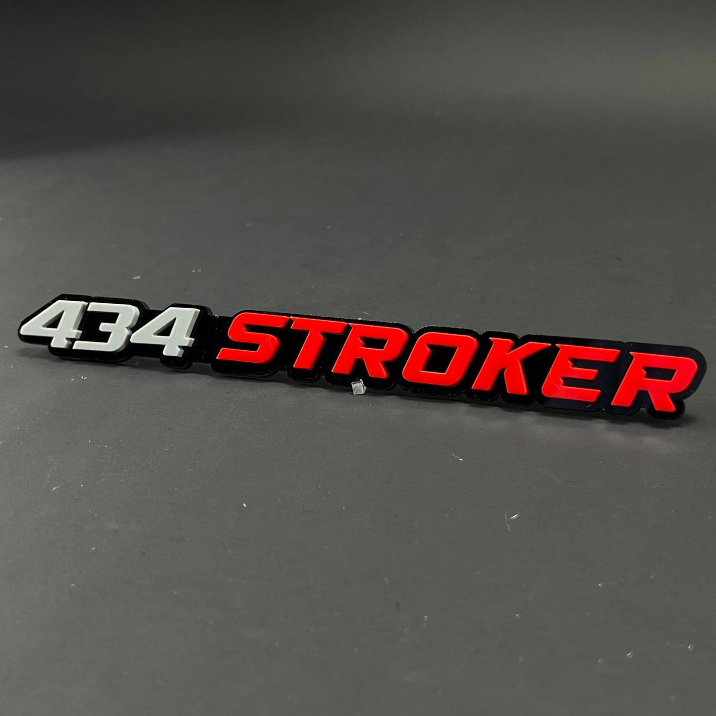 1PC 434 STROKER 3D Acrylic Badge - Car Truck Emblem Fender Sticker