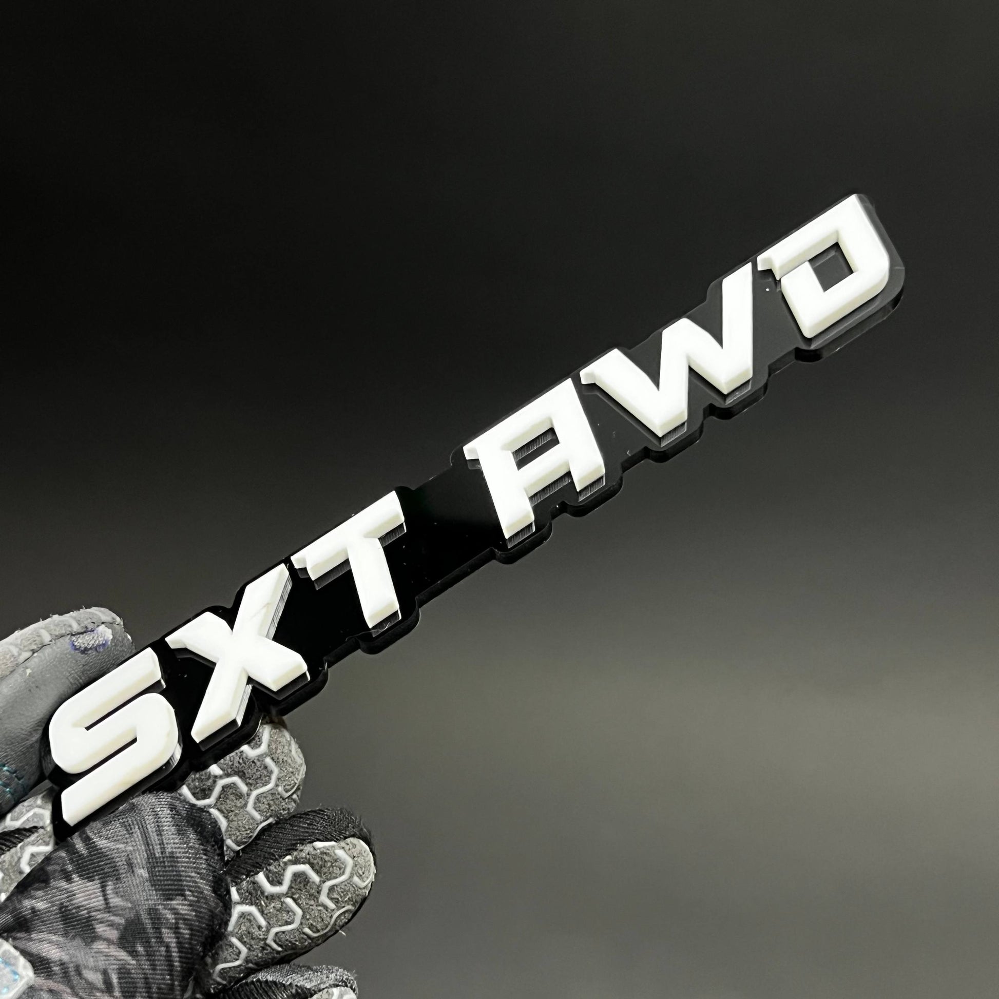 1PC SXT AWD 3D Acrylic Badge - Car Truck Emblem Fender Tailgate Trunk Sticker
