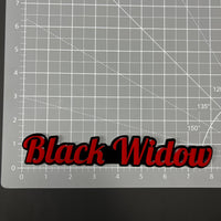 1PC Black Widow 3D Acrylic Badge - Car Truck Emblem Fender Sticker