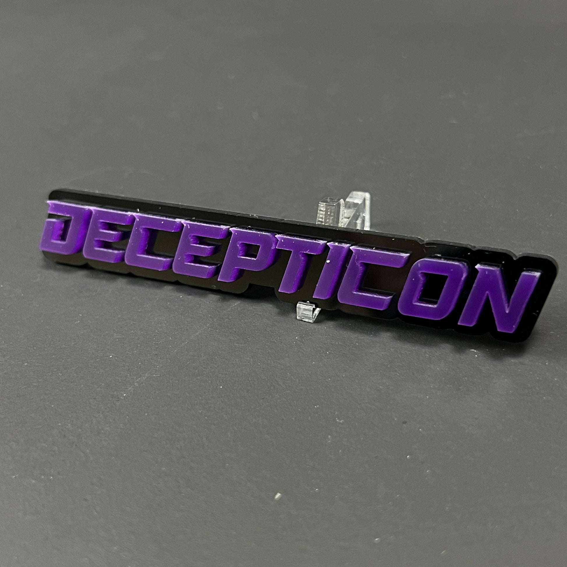 1PC DECEPTICON 3D Acrylic Badge - Car Truck Emblem Fender Tailgate Trunk Sticker