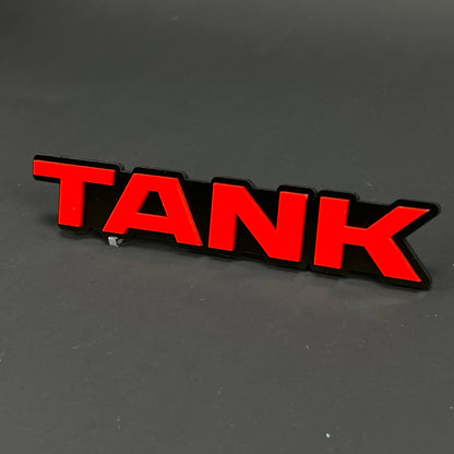 1PC TANK 3D Acrylic Badge - Car Truck Emblem Fender Tailgate Trunk Sticker