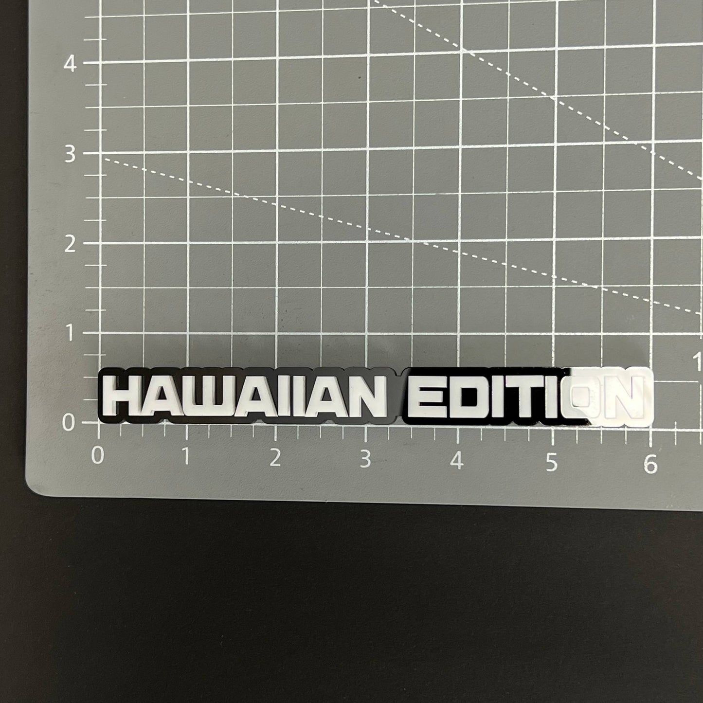 1PC HAWAIIAN EDITION 3D Acrylic Badge - Car Truck Emblem Fender Sticker