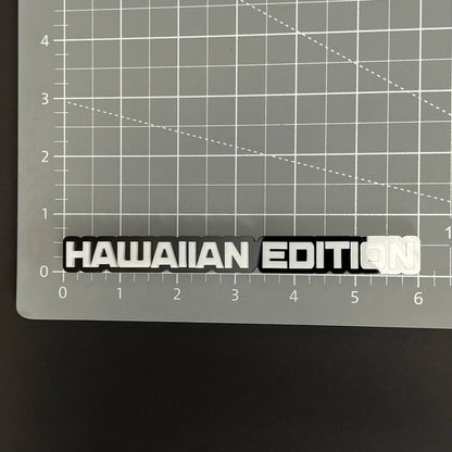 1PC HAWAIIAN EDITION 3D Acrylic Badge - Car Truck Emblem Fender Sticker