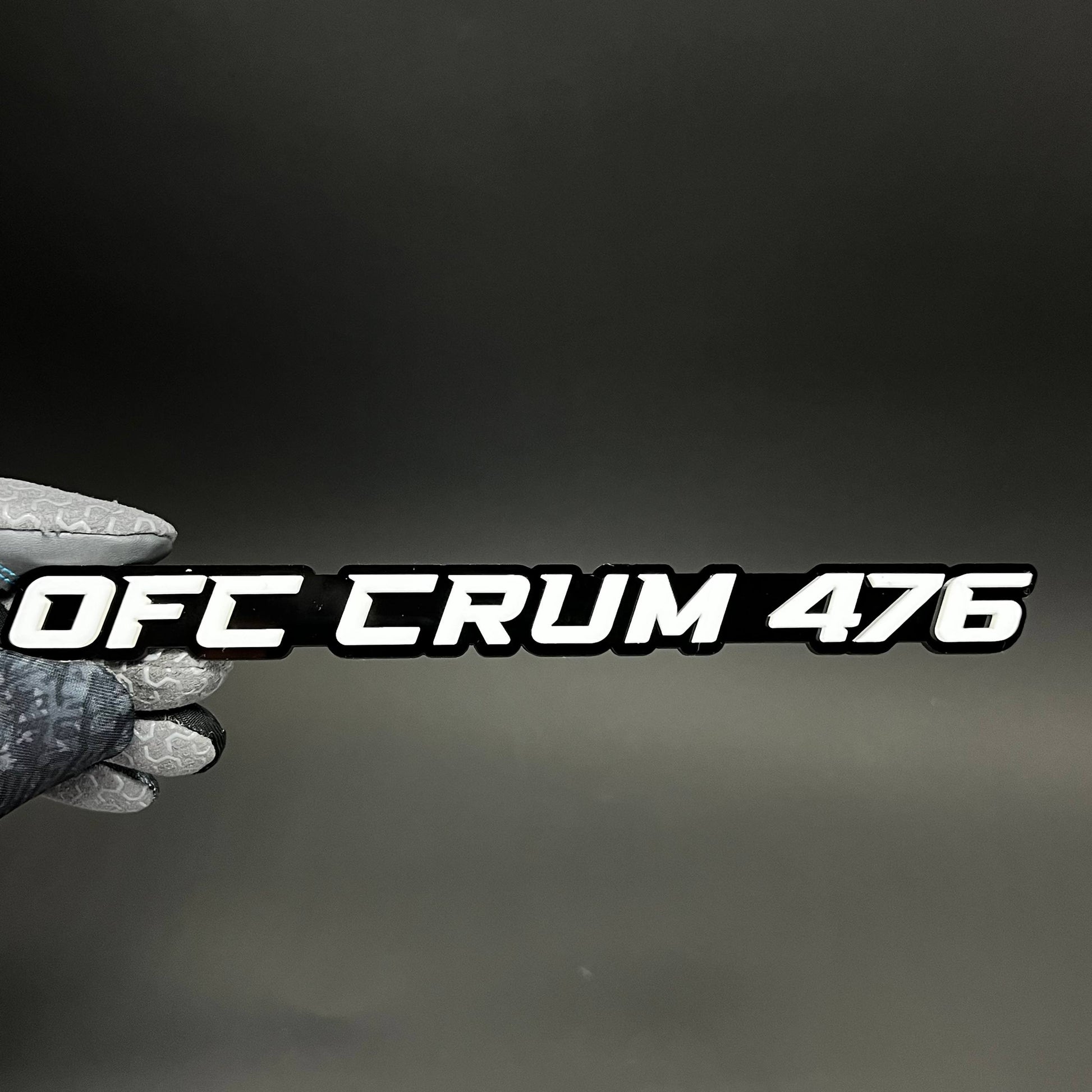 1PC OFC CRUM 476 3D Acrylic Badge - Car Truck Emblem Fender Sticker