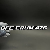 1PC OFC CRUM 476 3D Acrylic Badge - Car Truck Emblem Fender Sticker