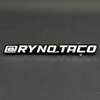 1PC @RYNQ.TACO 3D Acrylic Badge - Car Truck Emblem Fender Tailgate Trunk Sticker