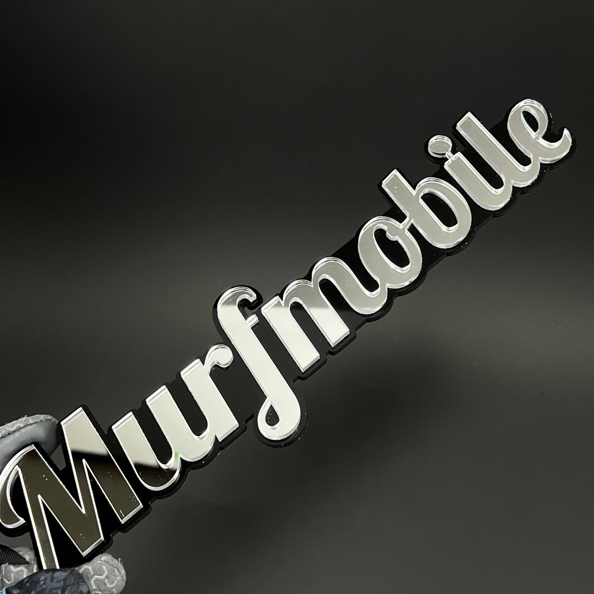 1PC Murfmobile 3D Acrylic Badge - Car Truck Emblem Fender Tailgate Trunk Sticker