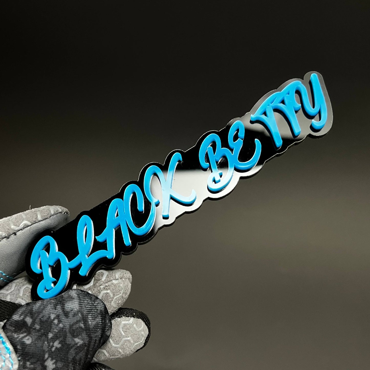 1PC Black Betty 3D Acrylic Badge - Car Truck Emblem Fender Sticker