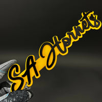 1PC SA Hornets 3D Acrylic Badge - Car Truck Emblem Fender Tailgate Trunk Sticker