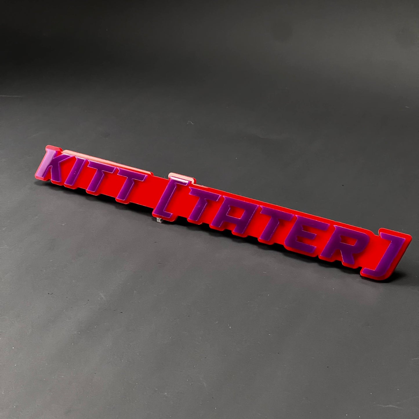 1PC KITT [TATER] 3D Acrylic Badge - Car Truck Emblem Fender Sticker