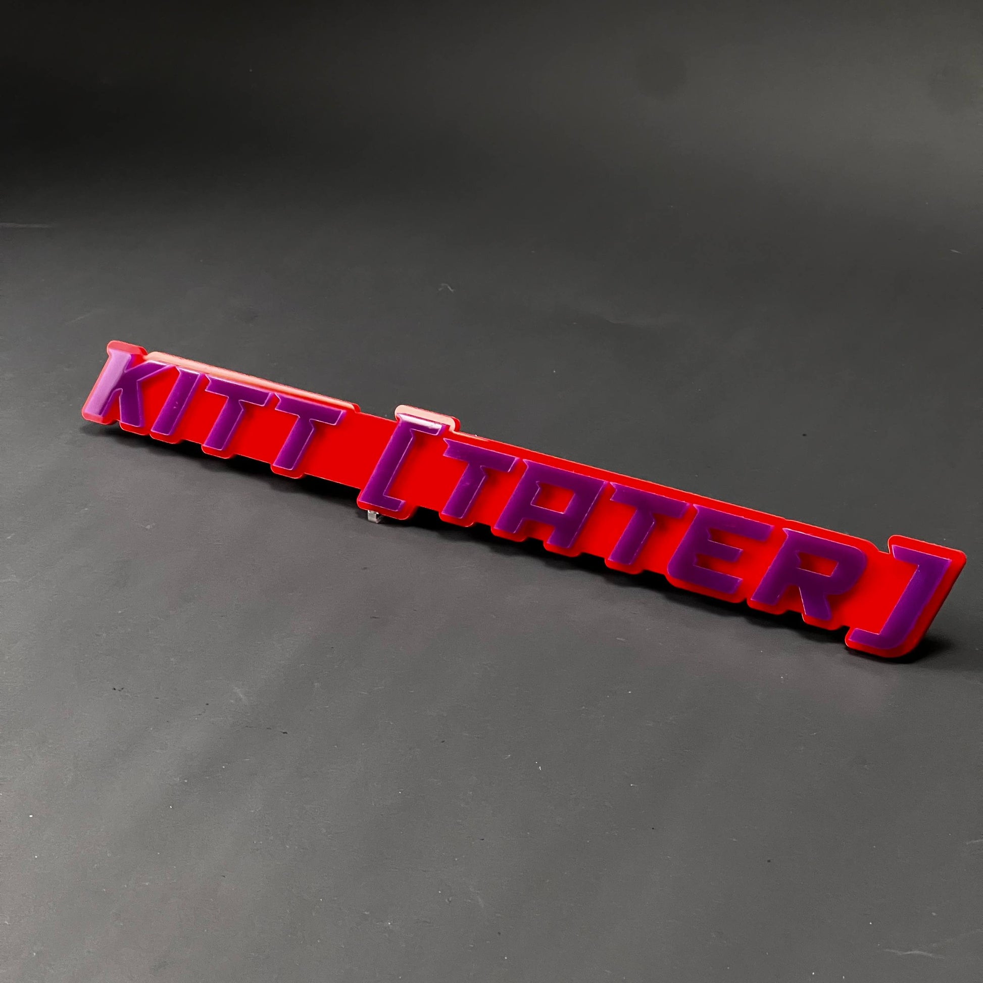 1PC KITT [TATER] 3D Acrylic Badge - Car Truck Emblem Fender Sticker