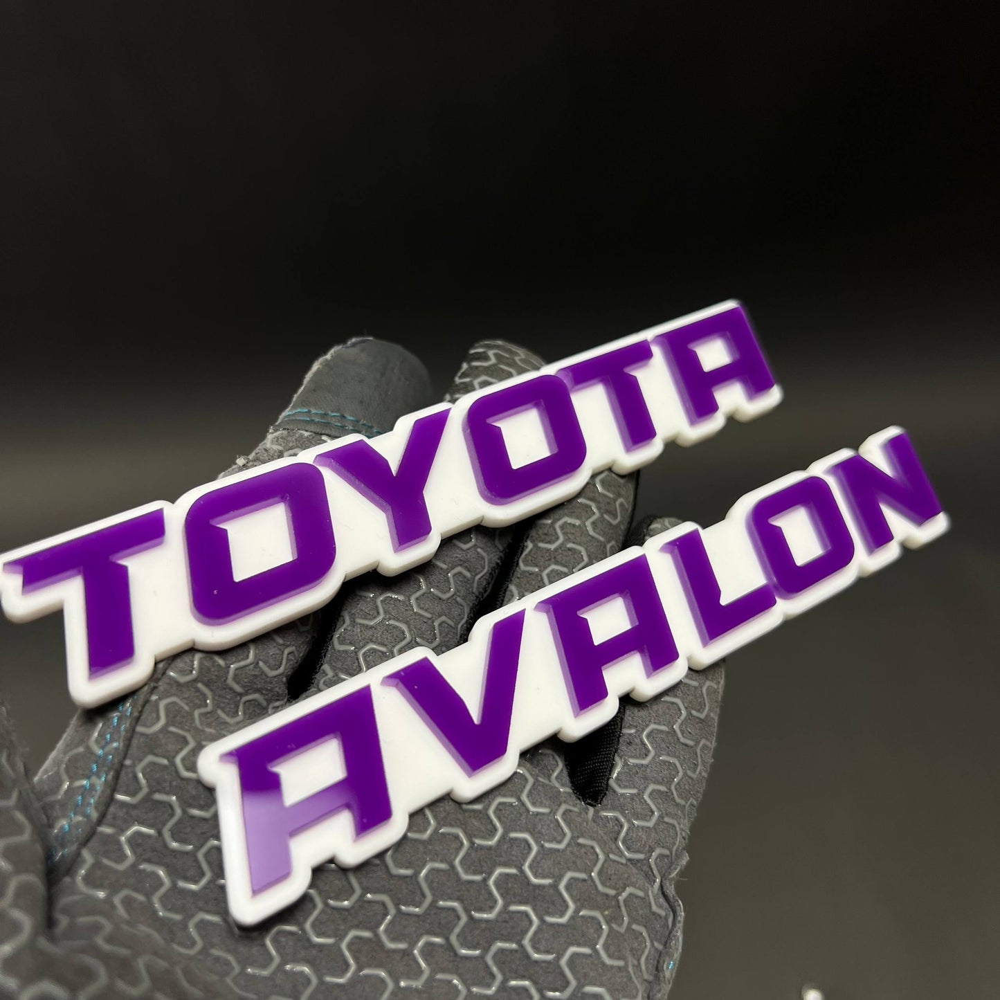 1PC TOYOTA AVALON 3D Acrylic Badge - Car Truck Emblem Fender Sticker