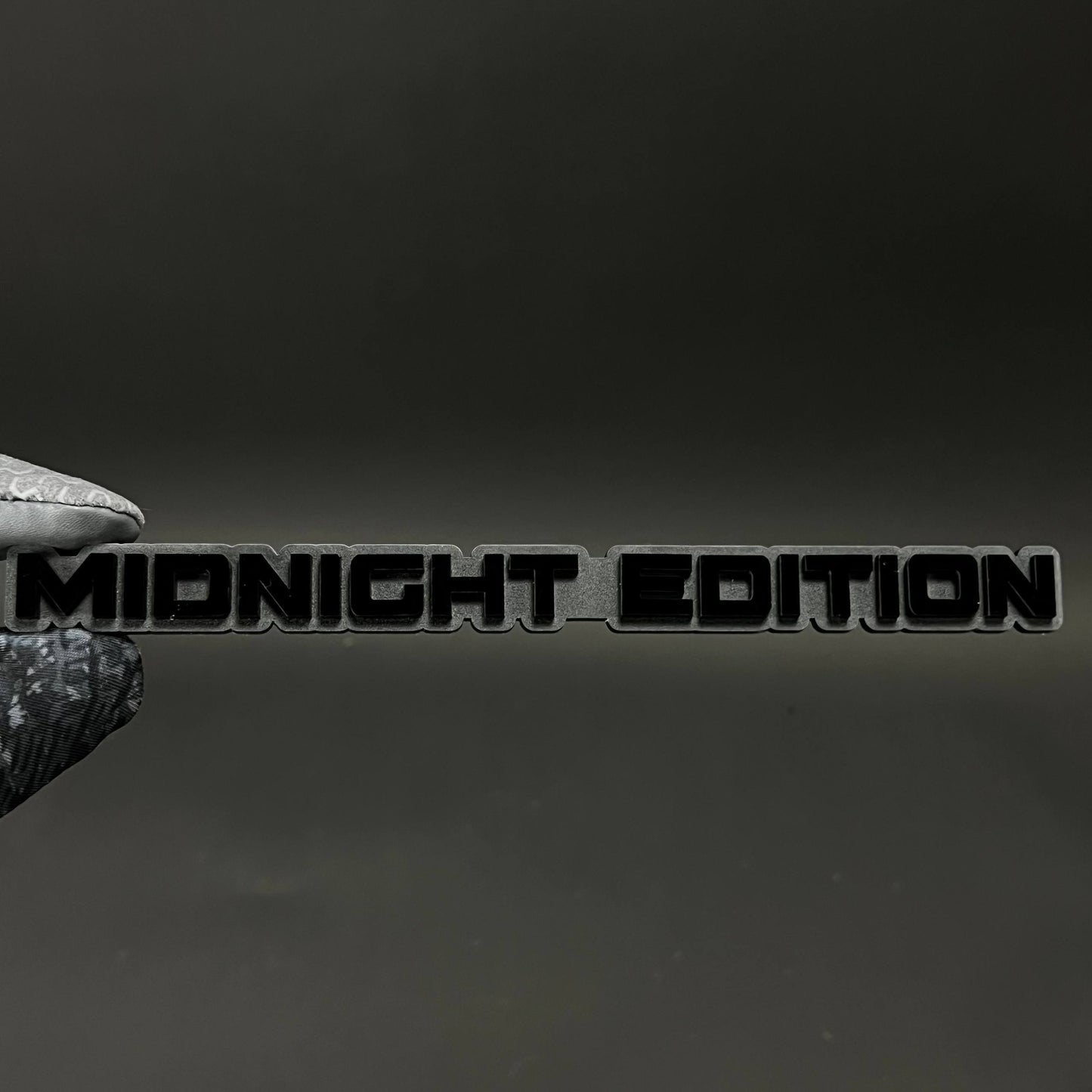 1PC MIDNIGHT EDITION 3D Acrylic Badge - Car Truck Emblem Fender Sticker
