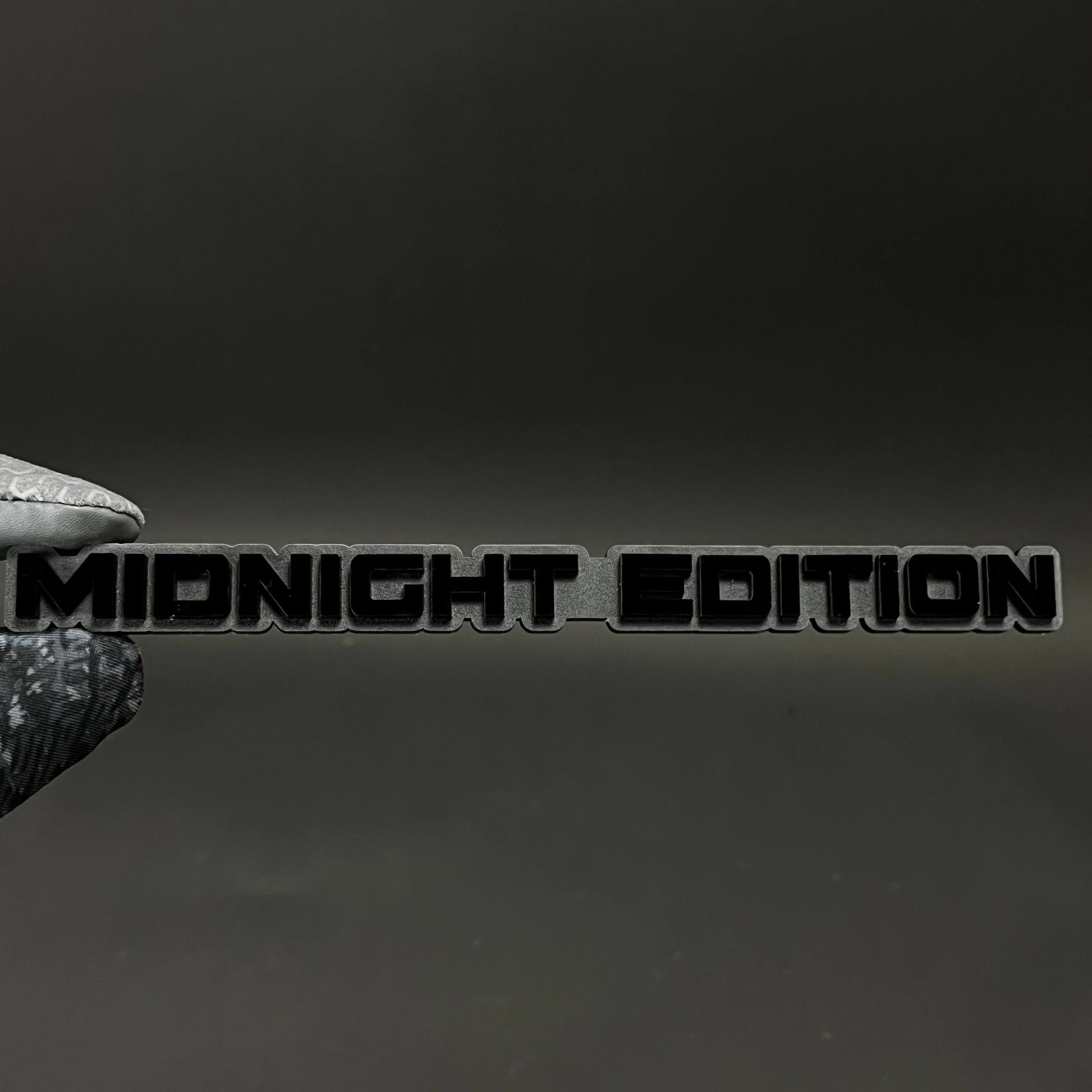 1PC MIDNIGHT EDITION 3D Acrylic Badge - Car Truck Emblem Fender Sticker