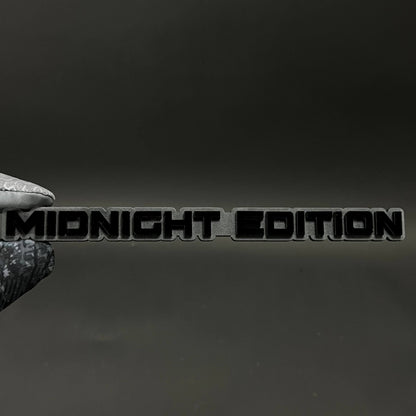 1PC MIDNIGHT EDITION 3D Acrylic Badge - Car Truck Emblem Fender Sticker