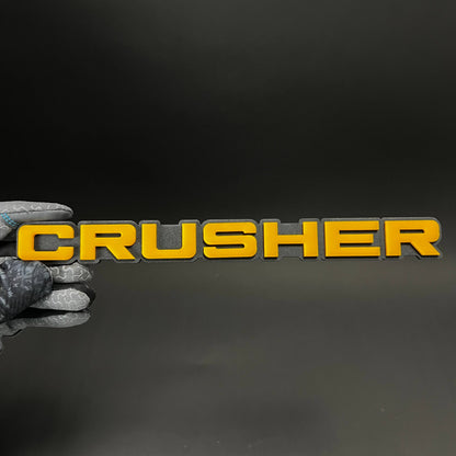 1PC CRUSHER 3D Acrylic Badge - Car Truck Emblem Fender Tailgate Trunk Sticker