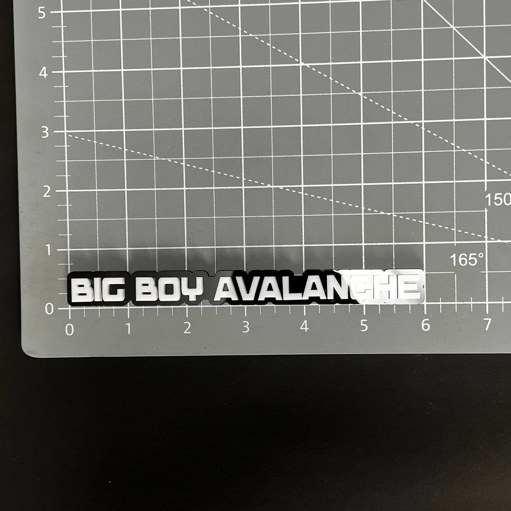 1PC BIG BOY AVALANCHE 3D Acrylic Badge - Car Truck Emblem Fender Sticker