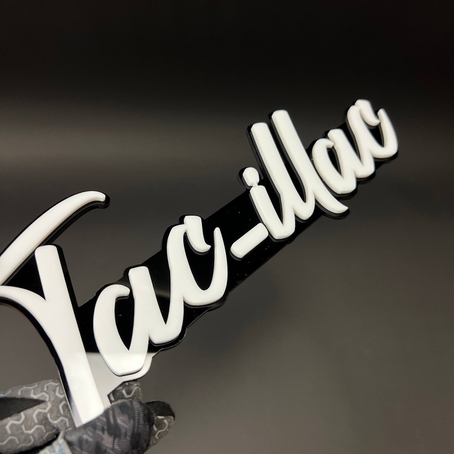 1PC Tac-illac 3D Acrylic Badge - Car Truck Emblem Fender Tailgate Trunk Sticker