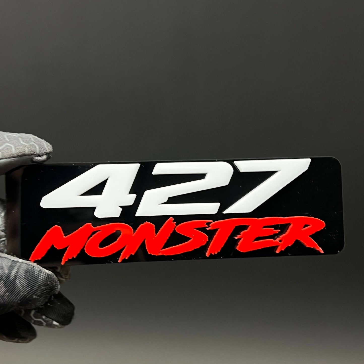 1PC 427 MONSTER 3D Acrylic Badge - Car Truck Emblem Fender Sticker