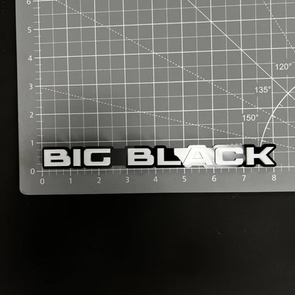 1PC BIG BLACK 3D Acrylic Badge - Car Truck Emblem Fender Tailgate Trunk Sticker