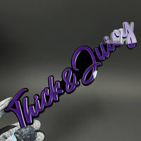 1PC Thick & Juicy 3D Acrylic Badge - Car Truck Emblem Fender Sticker