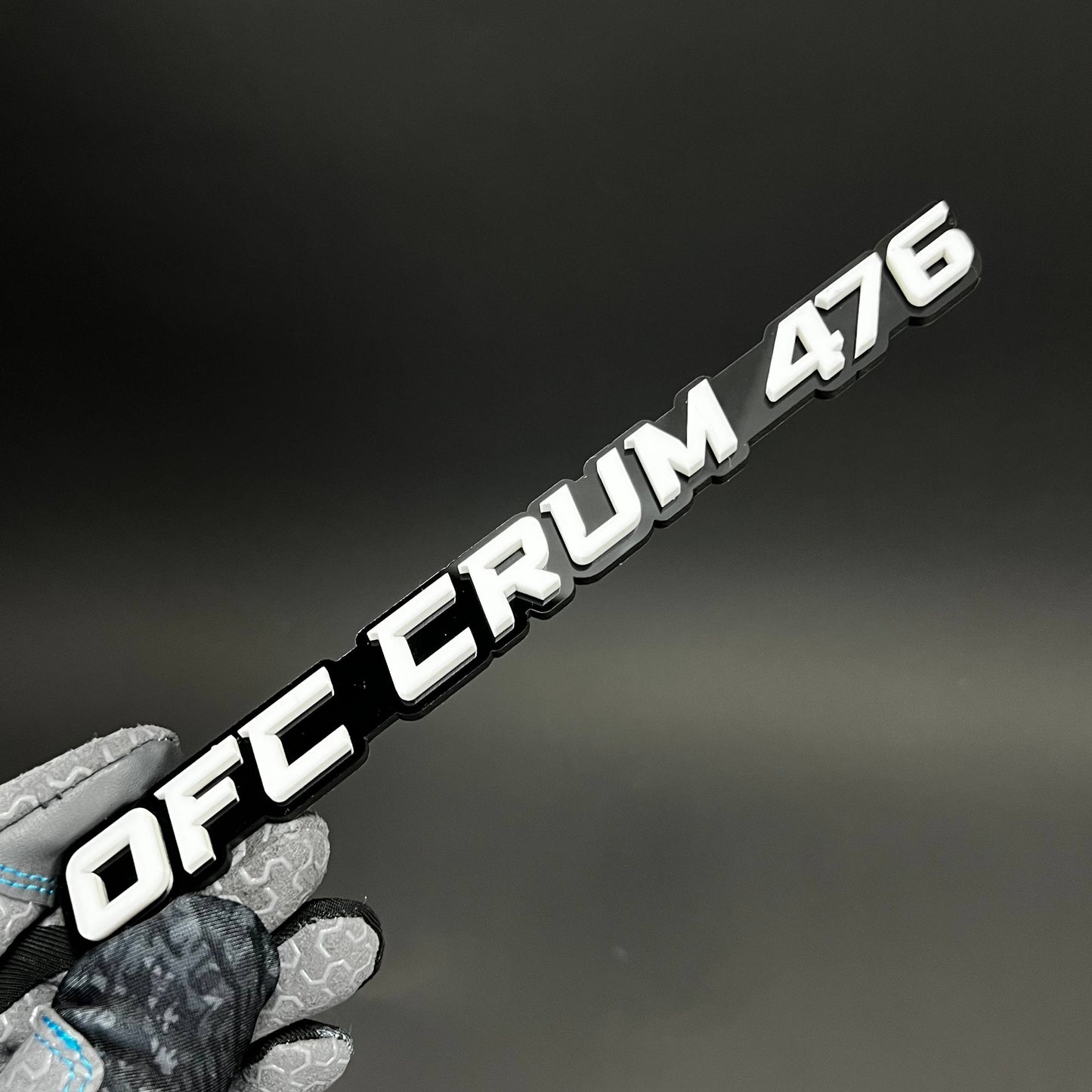 1PC OFC CRUM 476 3D Acrylic Badge - Car Truck Emblem Fender Sticker