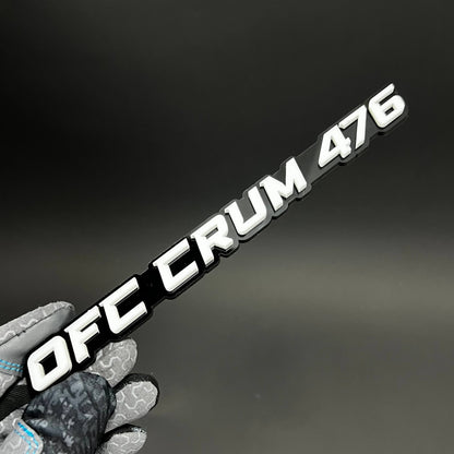 1PC OFC CRUM 476 3D Acrylic Badge - Car Truck Emblem Fender Sticker