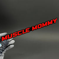 1PC MUSCLE MOMMY 3D Acrylic Badge - Car Truck Emblem Fender Sticker