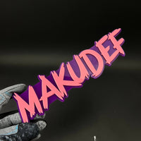 1PC MAKUDEF 3D Acrylic Badge - Car Truck Emblem Fender Tailgate Trunk Sticker