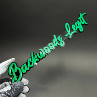 1PC Backwoods Legit 3D Acrylic Badge - Car Truck Emblem Fender Sticker