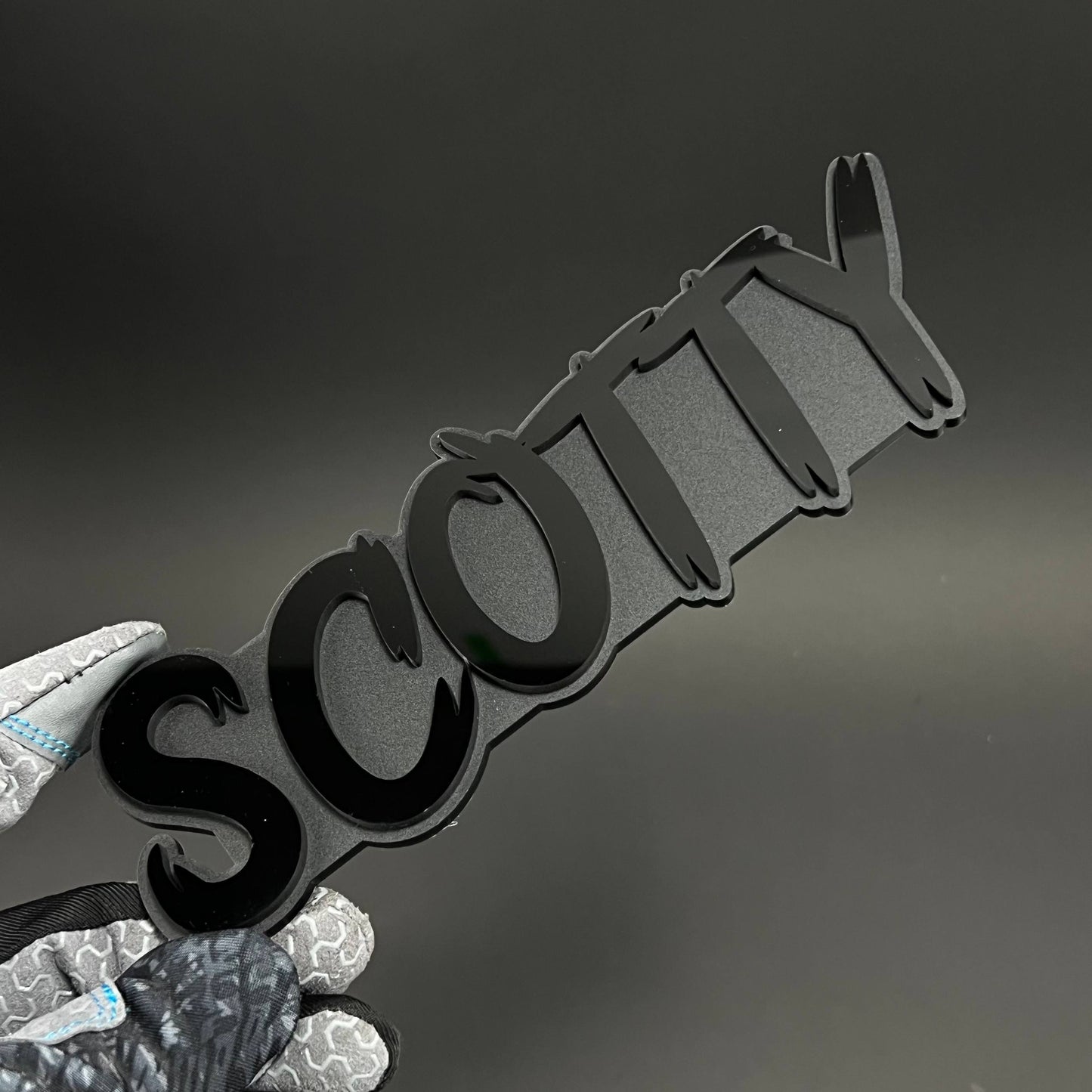 1PC SCOTTY 3D Acrylic Badge - Car Truck Emblem Fender Tailgate Trunk Sticker