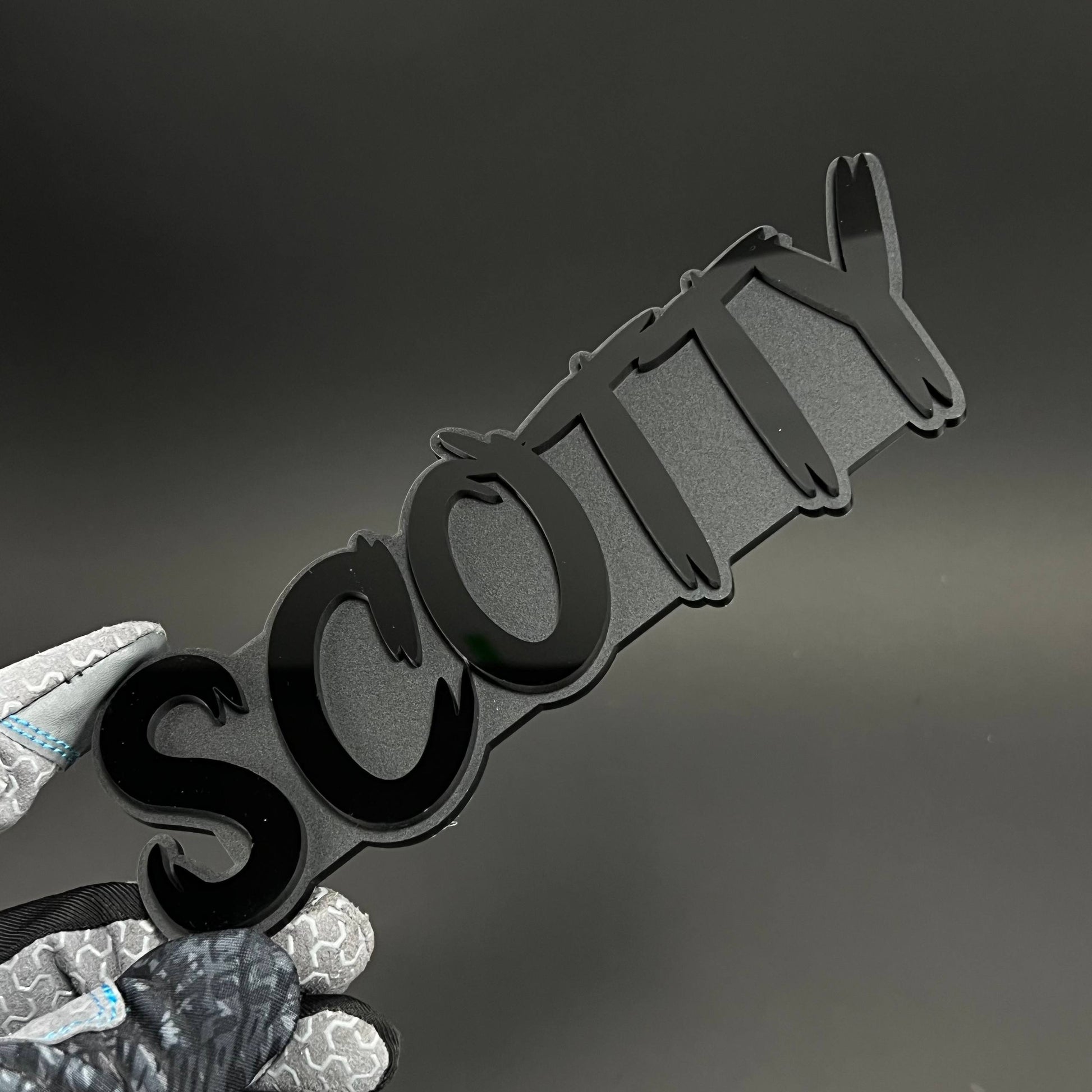 1PC SCOTTY 3D Acrylic Badge - Car Truck Emblem Fender Tailgate Trunk Sticker