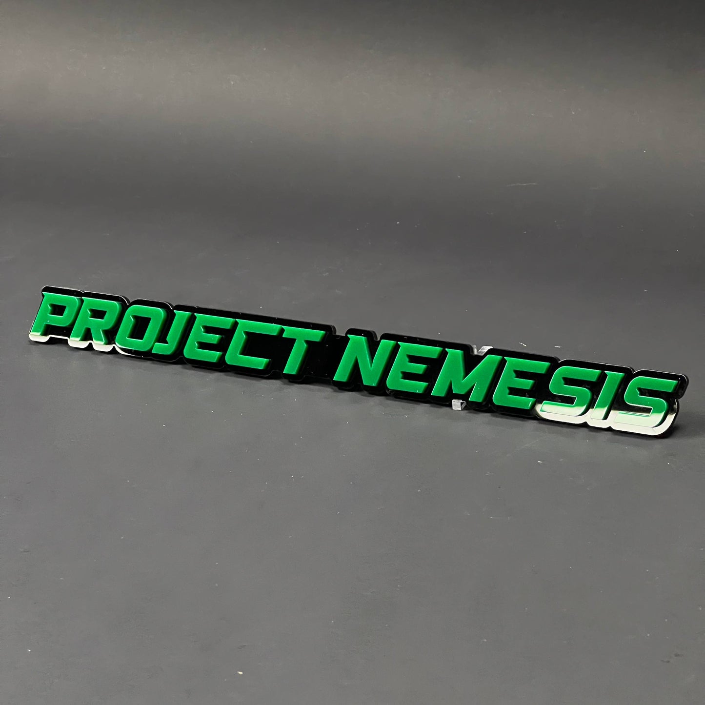 1PC PROJECT NEMESIS 3D Acrylic Badge - Car Truck Emblem Fender Sticker
