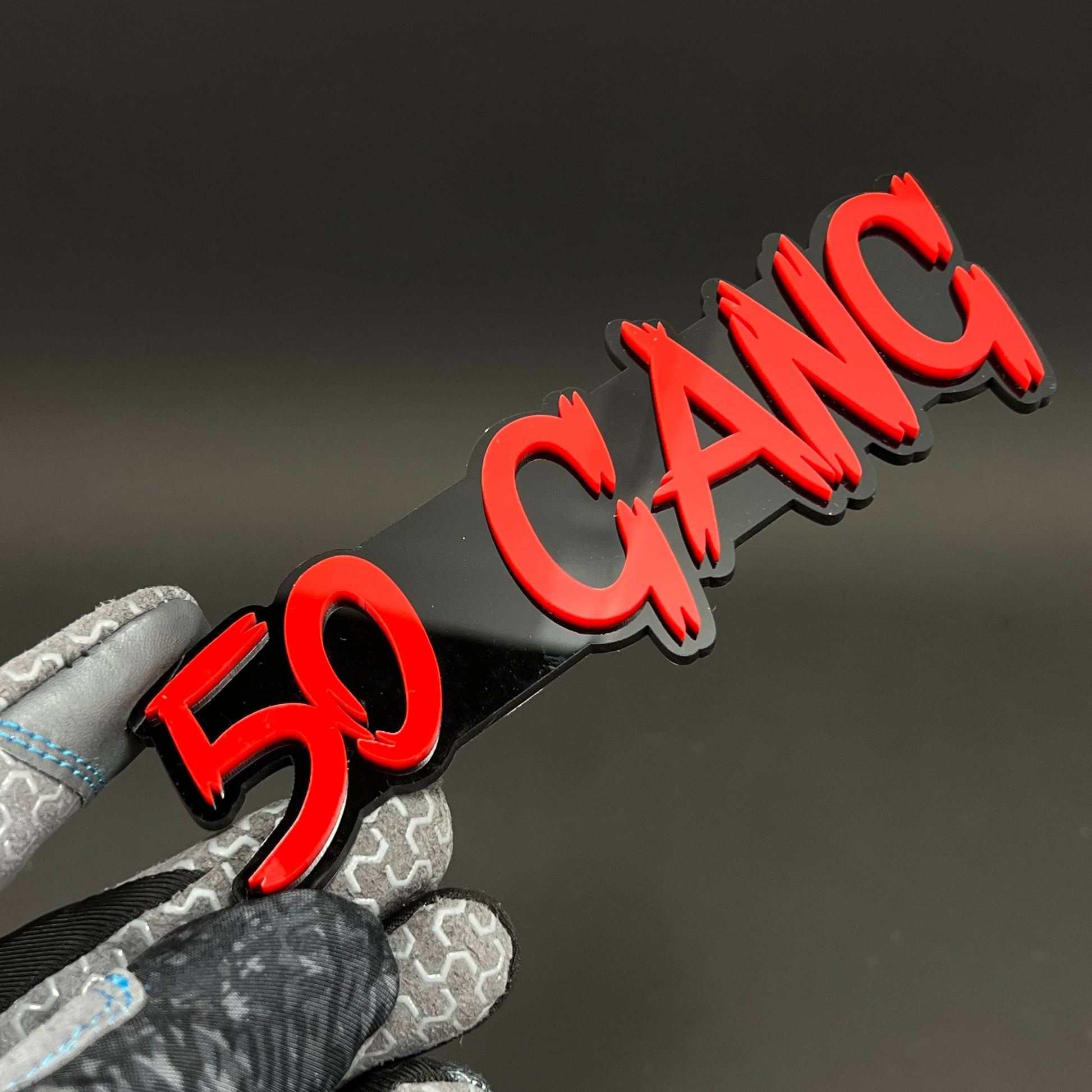 1PC 50 GANG 3D Acrylic Badge - Car Truck Emblem Fender Tailgate Trunk Sticker