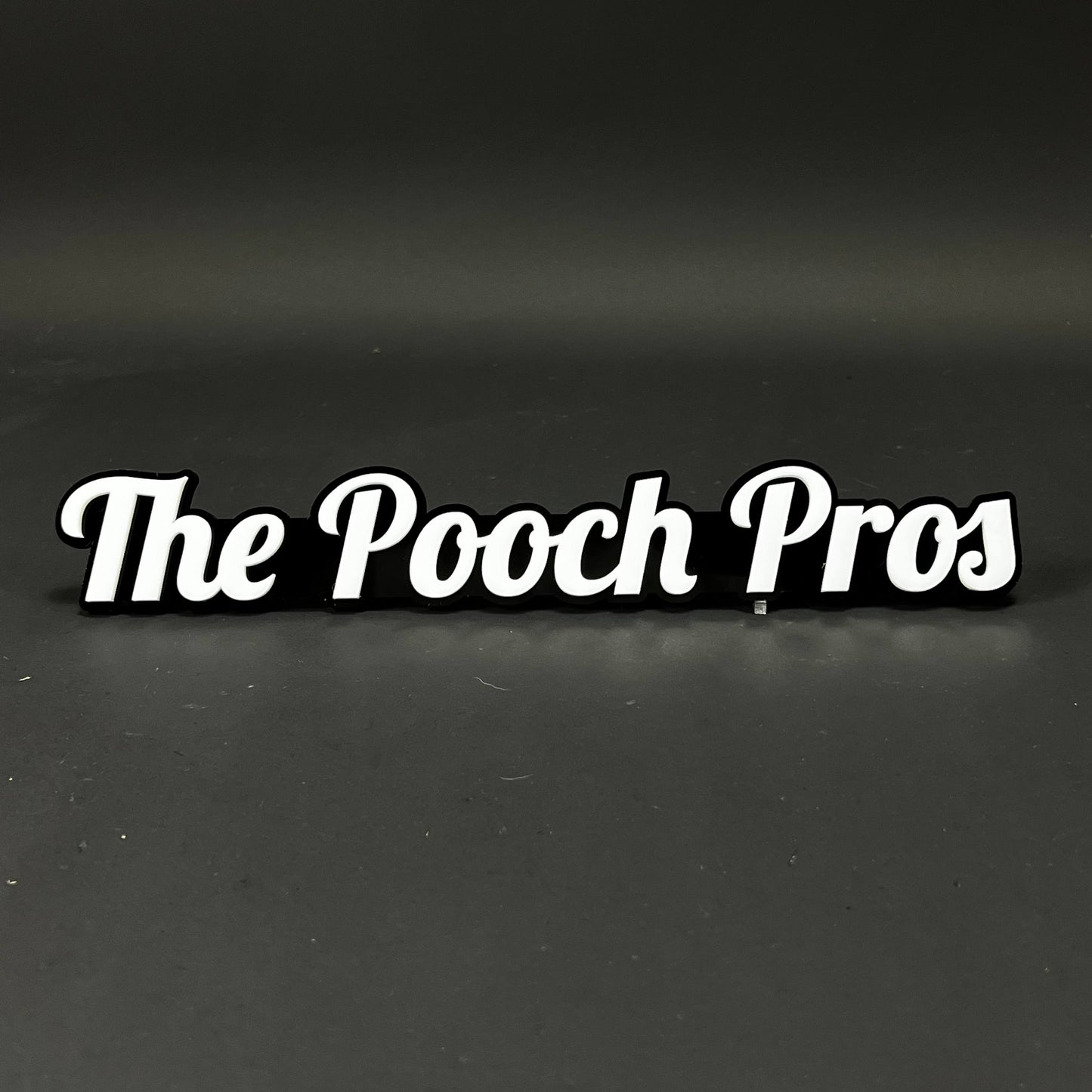 1PC The Pooch Pros 3D Acrylic Badge - Car Truck Emblem Fender Sticker