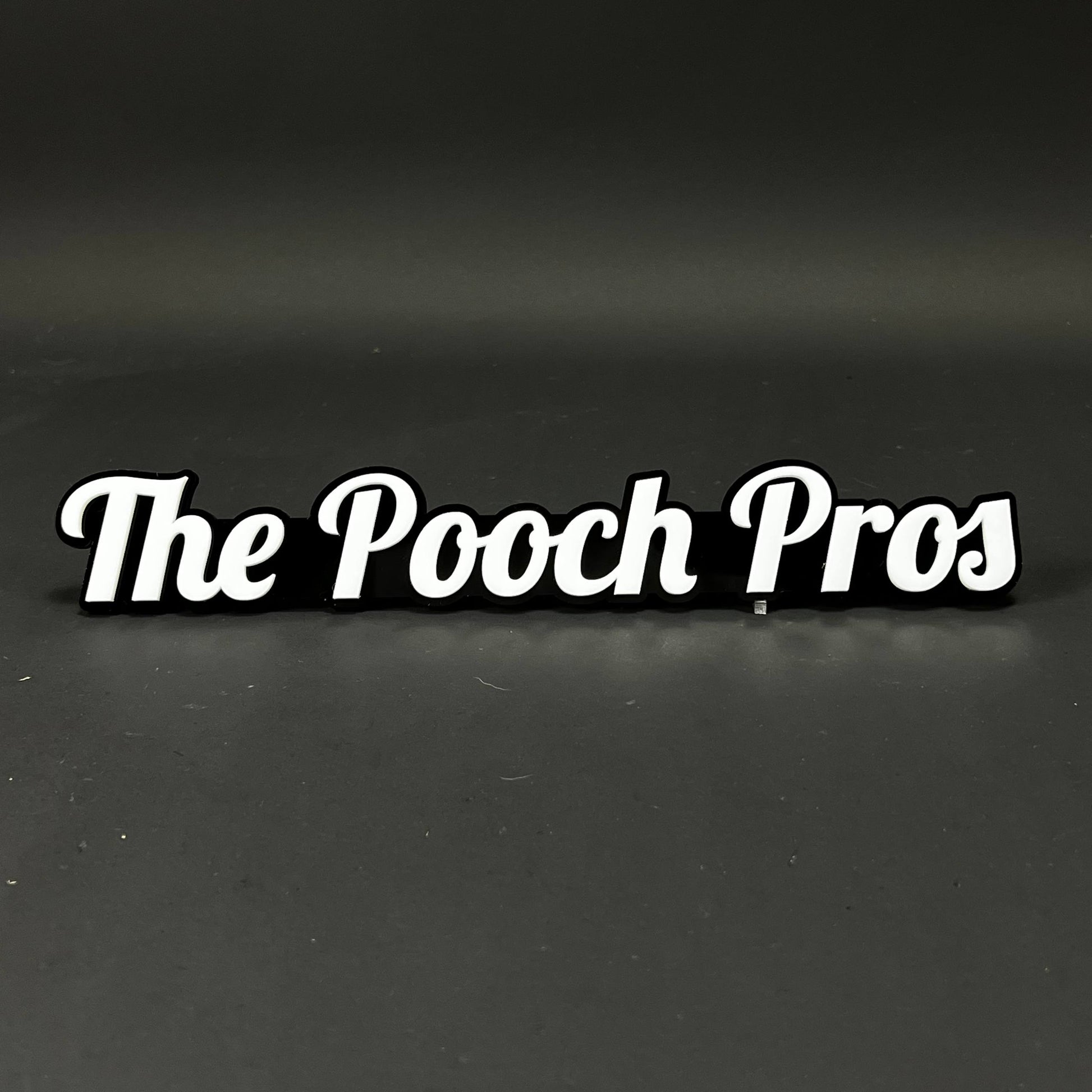 1PC The Pooch Pros 3D Acrylic Badge - Car Truck Emblem Fender Sticker